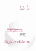 Was die Europawahl für die Entwicklungspolitik bedeutet