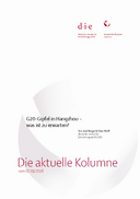 G20-Gipfel in Hangzhou – was ist zu erwarten?
