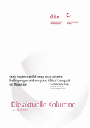 Gute Regierungsführung, gute Arbeitsbedingungen und ein guter Global Compact on Migration