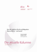 Der UN-Gipfel zu Flucht und Migration: Warme Worte – und sonst? 
