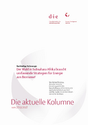 Der Wald in Subsahara Afrika braucht umfassende Strategien für Energie aus Biomasse!