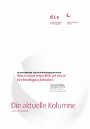 Warum unser enger Blick auf Armut ihre Beseitigung behindert 