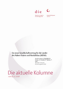 Ein neuer Gesellschaftsvertrag für die Länder des Nahen Ostens und Nordafrikas (MENA)
