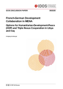 French-German development collaboration in MENA: options for humanitarian-development-peace (HDP) and triple nexus cooperation in Libya and Iraq