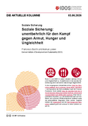 Soziale Sicherung: unentbehrlich für den Kampf gegen Armut, Hunger und Ungleichheit