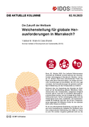 Weichenstellung für globale Herausforderungen in Marrakech?