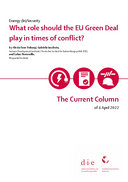 What role should the EU Green Deal play in times of conflict? 