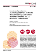 „Klimamigration“ als politische Herausforderung: Zeit für eine Bestandsaufnahme der Akteur*innen und Aktivitäten