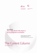 Slow onset climate risks require a strong governance mechanism
