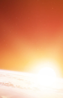 Photo: Sunrise in Space, Theme image "Klimalog"