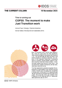 COP30: The moment to make Just Transition work