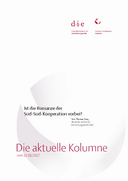 Ist die Romanze der Süd-Süd-Kooperation vorbei?