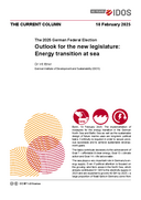 Outlook for the new legislature: Energy transition at sea