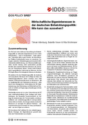 Wirtschaftliche Eigeninteressen in der deutschen Entwicklungspolitik: wie kann das aussehen?