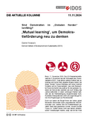 ‚Mutual learning’, um Demokratieförderung neu zu denken