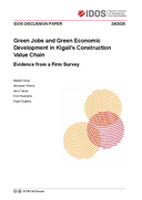 Green jobs and green economic development in Kigali’s construction value chain: evidence from a firm survey