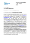 Cover: SDSN Germany Beirätedialog 2021 II „ZUKUNFTS.(GE-)RECHT. Wie verändert die Entscheidung des Bundesverfassungsgerichts zum Klimaschutzgesetz die wissenschaftliche Politikberatung?“