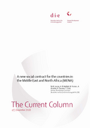 A new social contract for the countries in the Middle East and North Africa (MENA)