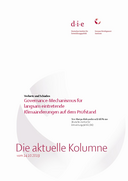Governance-Mechanismus für langsam eintretende Klimaänderungen auf dem Prüfstand