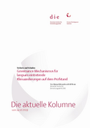 Governance-Mechanismus für langsam eintretende Klimaänderungen auf dem Prüfstand