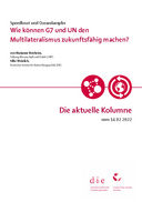 Wie können G7 und UN den Multilateralismus zukunftsfähig machen?