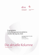 Fragmentierte Entwicklungszusammenarbeit im Zeitalter der 2030 Agenda