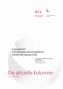 Fragmentierte Entwicklungszusammenarbeit im Zeitalter der 2030 Agenda