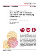 Zehn Jahre nach dem Pariser Abkommen hinkt die Umsetzung weit hinterher