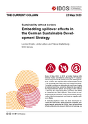 Embedding spillover effects in the German Sustainable Development Strategy
