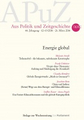 Das Pariser Klimaabkommen und die globale Energiepolitik