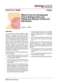Where to now for development policy? Between niche and mainstream, between charity and self-interest