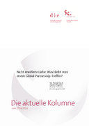 Nicht erwiderte Liebe: Was bleibt vom ersten Global-Partnership-Treffen?