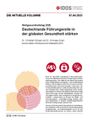 Deutschlands Führungsrolle in der globalen Gesundheit stärken