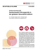 Deutschlands Führungsrolle in der globalen Gesundheit stärken