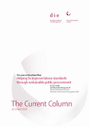 Helping to improve labour standards through sustainable public procurement