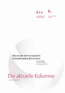 Warum wir eine Europäische Entwicklungsbank brauchen