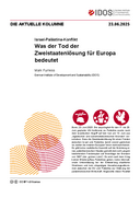 Was der Tod der Zweistaatenlösung für Europa bedeutet