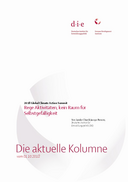 Rege Aktivitäten, kein Raum für Selbstgefälligkeit