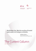 World Water Day: Why the recycling of treated waste water is no foregone conclusion