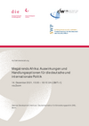 Cover of Programme: Megatrends Afrika: Auswirkungen und Handlungsoptionen für die deutsche und internationale Politik 14.12.2021