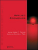 Cover: Applied Economics