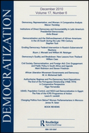 Not all good things go together: conflicting objectives in democracy promotion