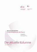 Private Investitionen als Chance