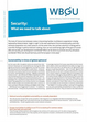 Cover: WBGU Short Paper "Security: What we need to talk about".