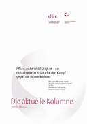 Pflicht, nicht Wohltätigkeit – ein rechtebasierter Ansatz für den Kampf gegen die Wüstenbildung