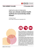 How can climate-resilient health systems be successfully established?