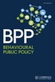 Cover: Behavioural Public Policy