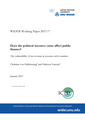Does the political resource curse affect public finance? The vulnerability of tax revenue in resource-rich countries