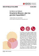 Erweiterte Mission, aber begrenzte Kapazitäten?