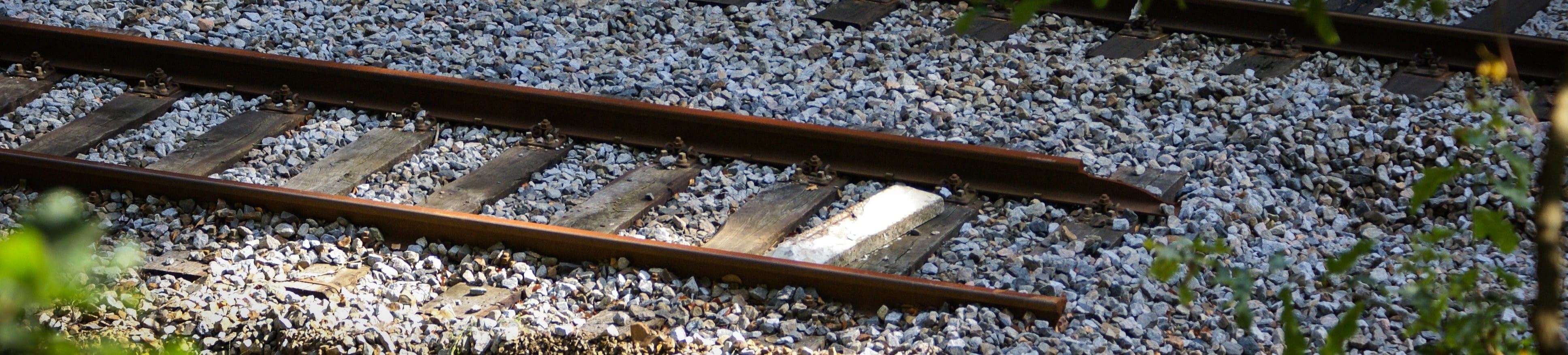 Photo: Ein endendes Bahngleis.